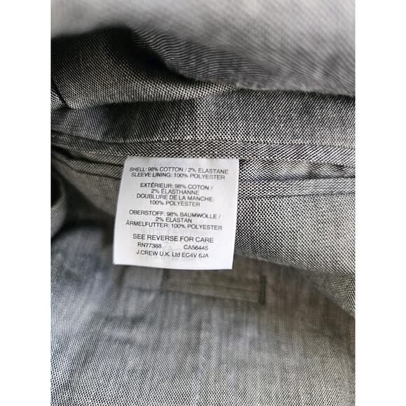 J. Crew Ludlow Slim Fit Unstructured Suit Jacket Men's Size 36 Stretch - Picture 5 of 10